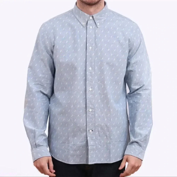 Paul Smith Lightning Bolt Button Down Shirt - Picture 1 of 13
